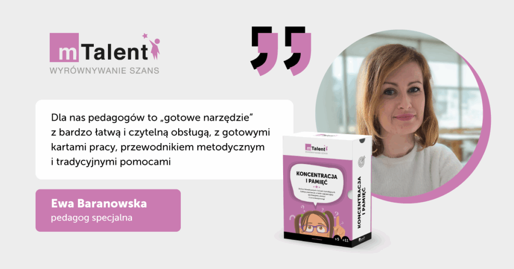 opinia o interaktywnym programie mTalent Koncentracja i pamięć