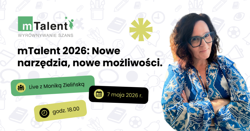 nowości mTalent 2026 - bezpłatny live z autorką serii programów terapeutycznych dla dzieci i młodzieży